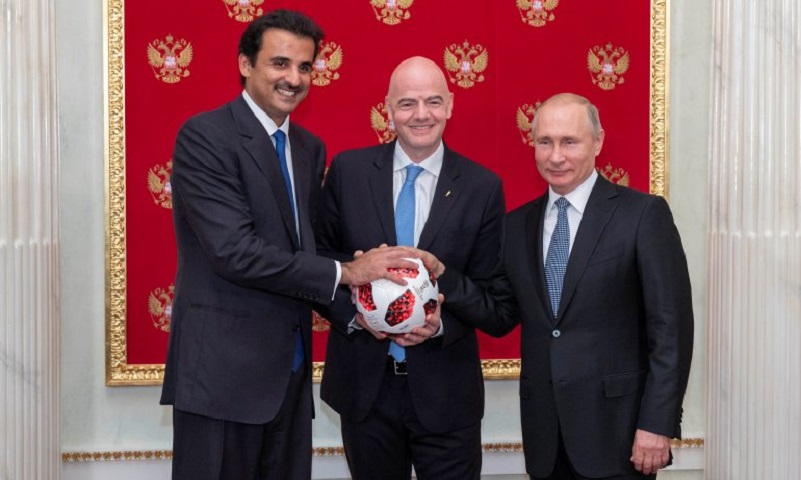 Congratulation on receiving the flag of hosting the World Cup